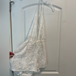 Kendall and Kylie Backless lace romper